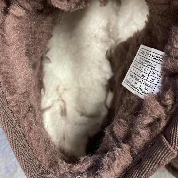 UGG Classic Ultra Mini Caspian Burnt Cedar Leopard Cheetah Animal Calf Hair 8 - Picture 11 of 14